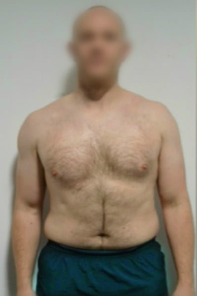 Dan male body transformation before photo Roar Fitness