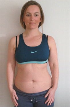 Kate before photo female body transformation at Roar Fitness