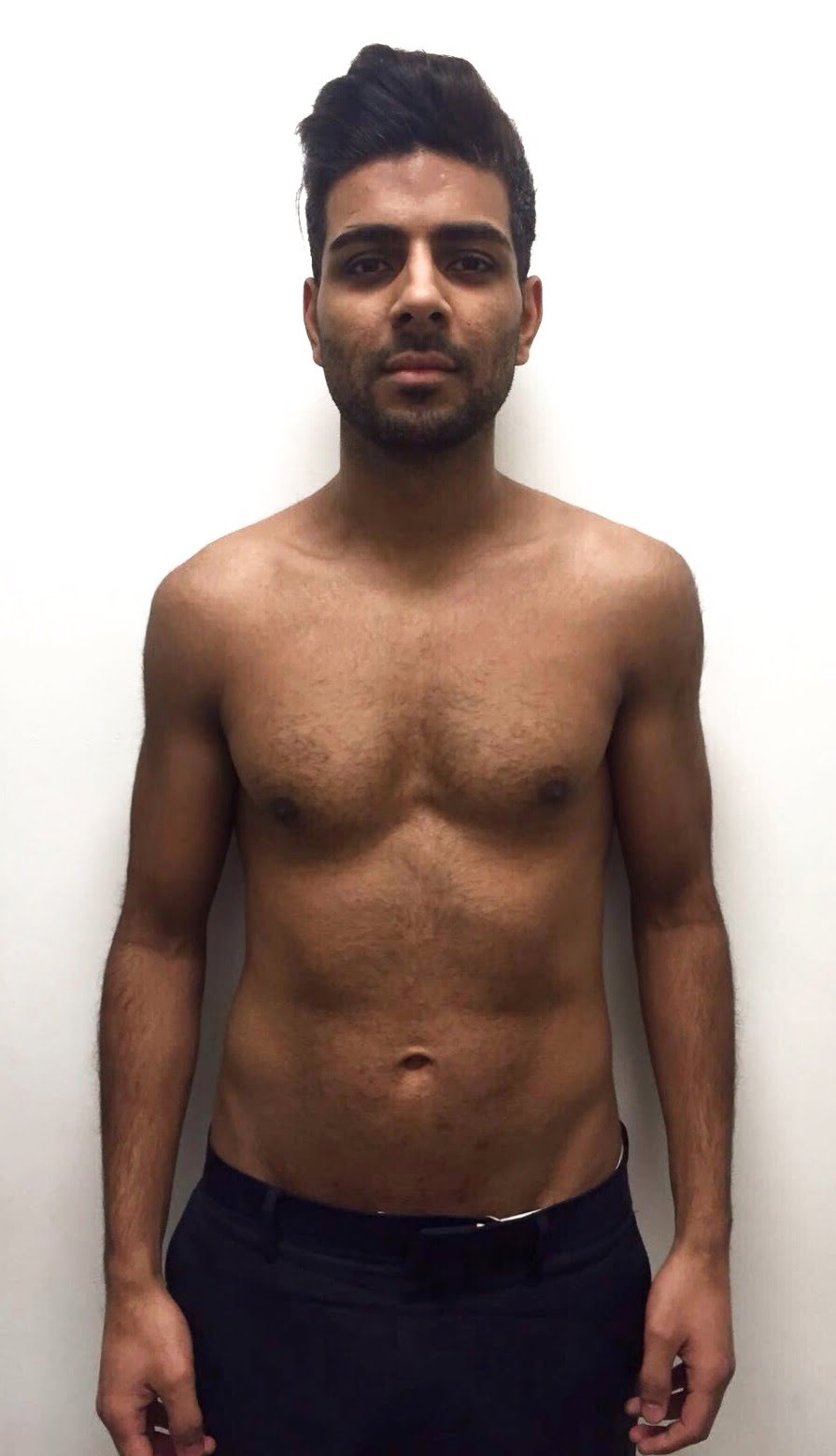 Male body transformation after photo at Roar Fitness London