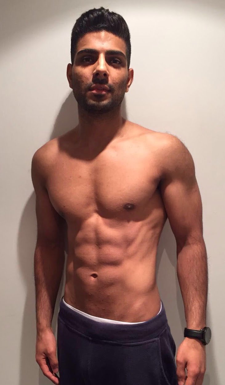 Male body transformation after photo with muscle gains at Roar Fitness