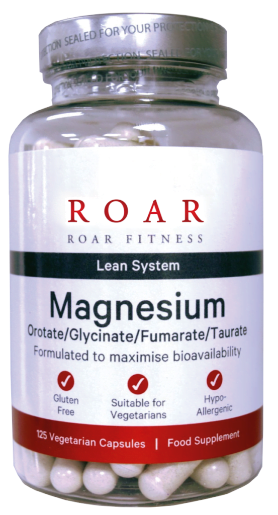 Roar Fitness Lean System Magnesium supplement bottle