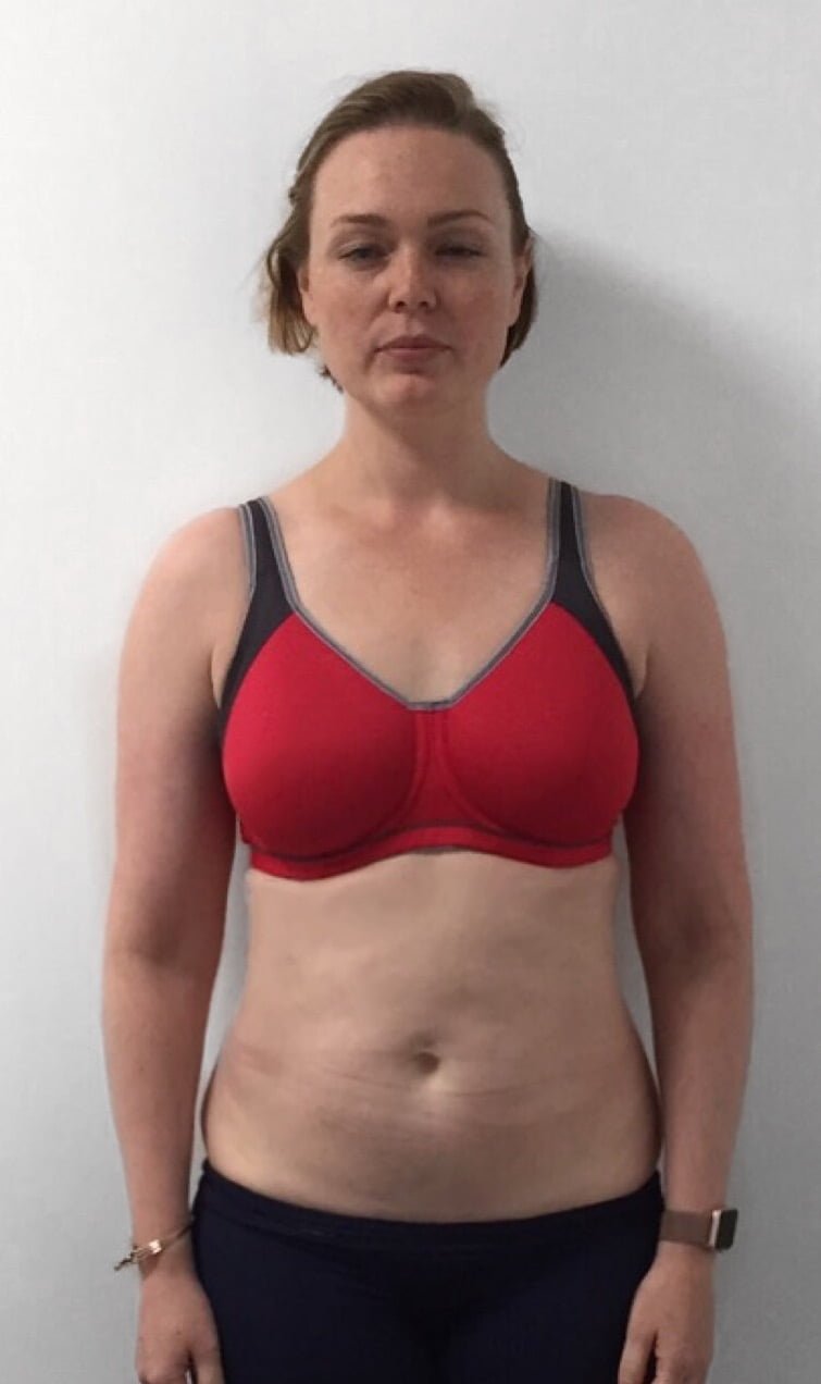 Female body transformation after photo at Roar Fitness