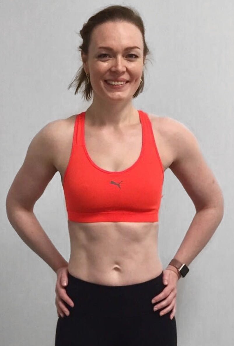 Female body transformation before and after results Roar Fitness training