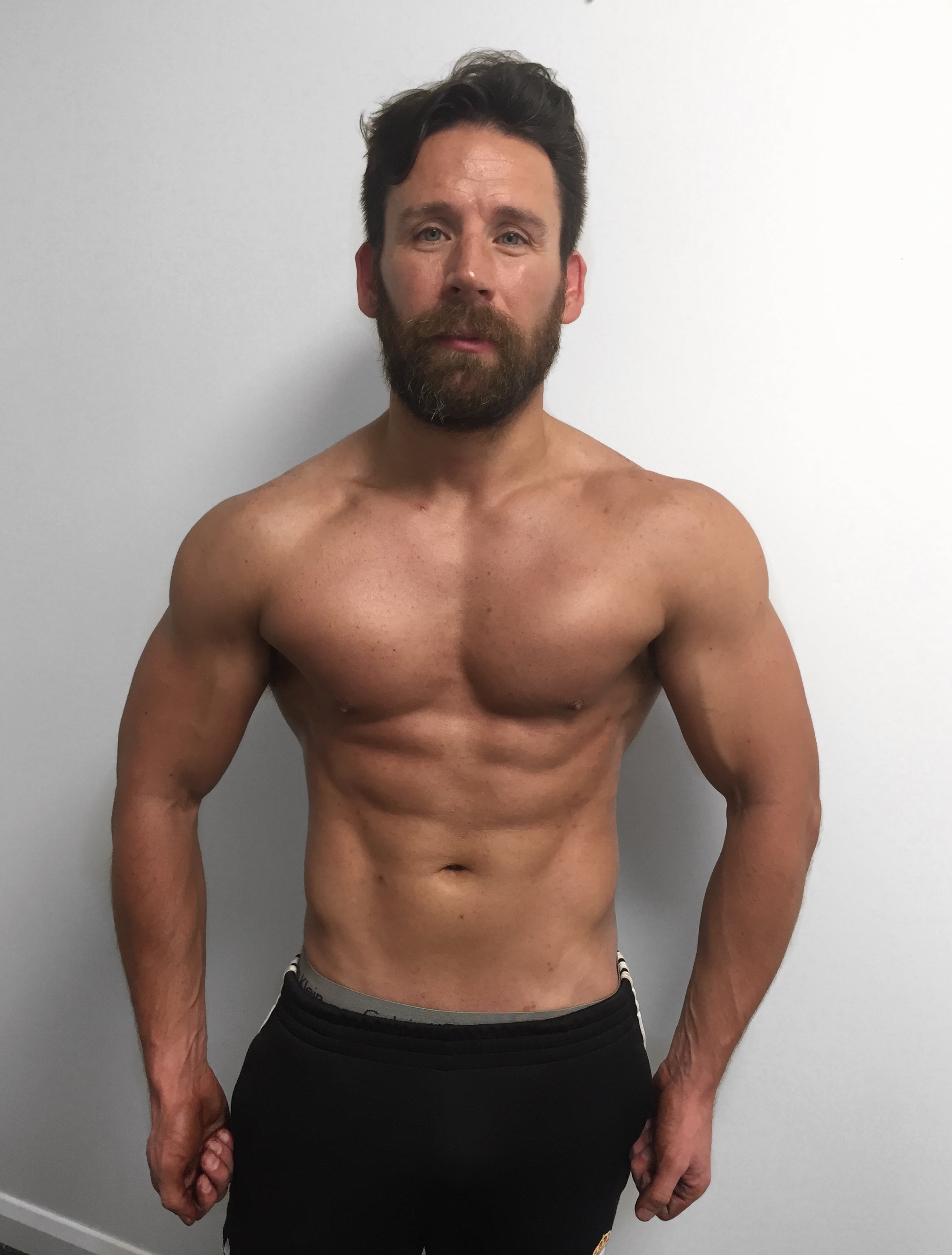 Male body transformation after photo at Roar Fitness London personal training