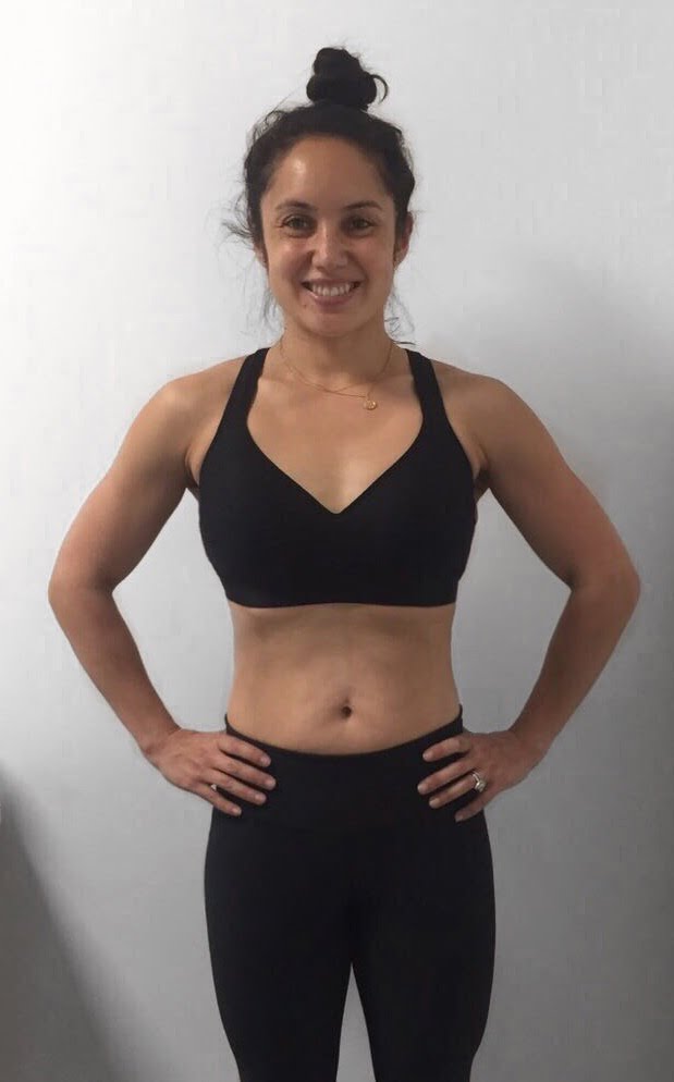 Female after photo of body transformation at Roar Fitness personal training studio