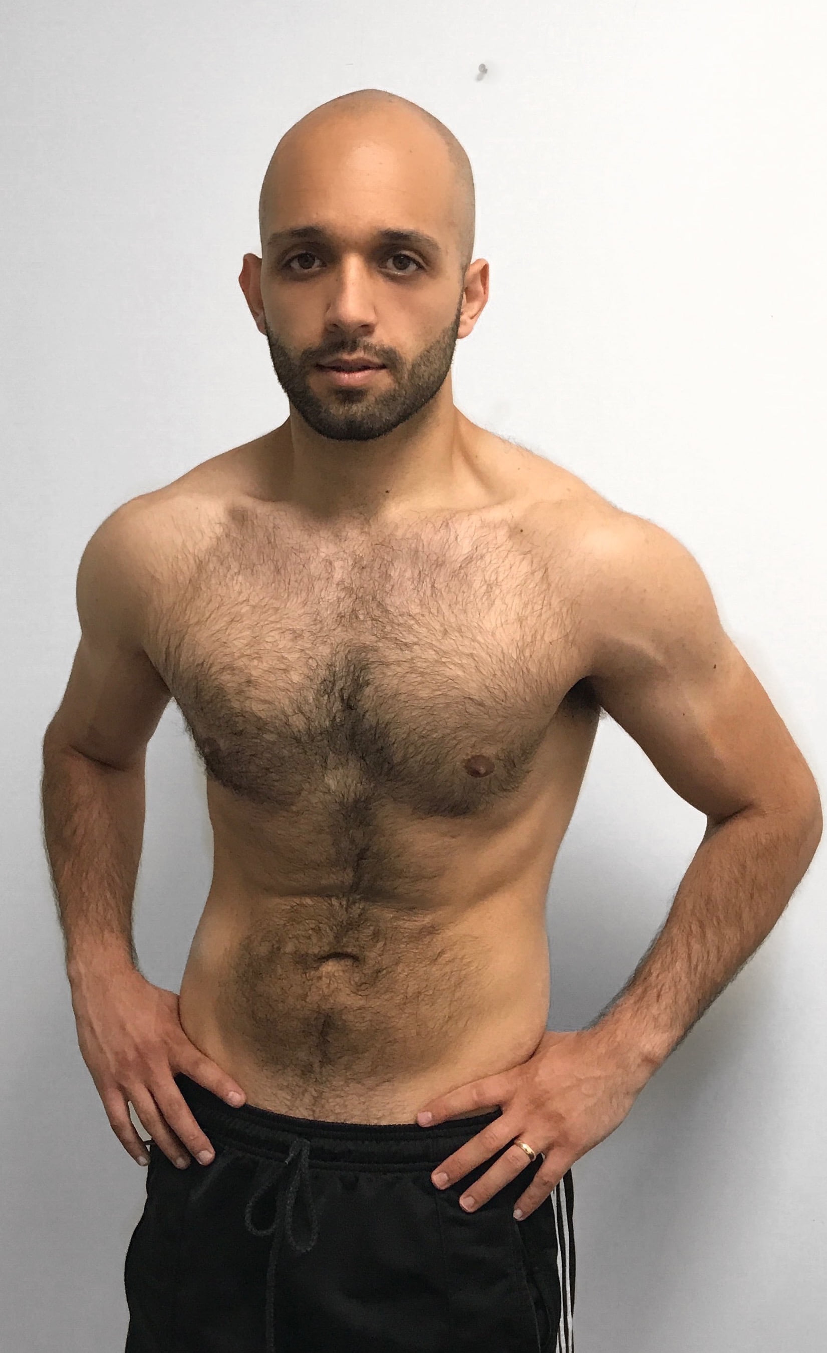 Male body transformation after photo at Roar Fitness London