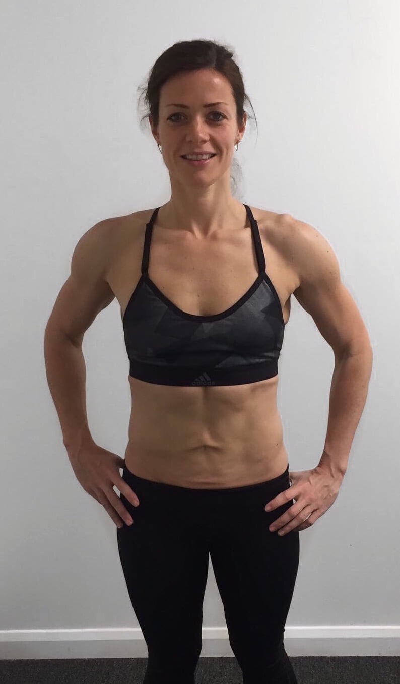 Female body transformation after photo at Roar Fitness