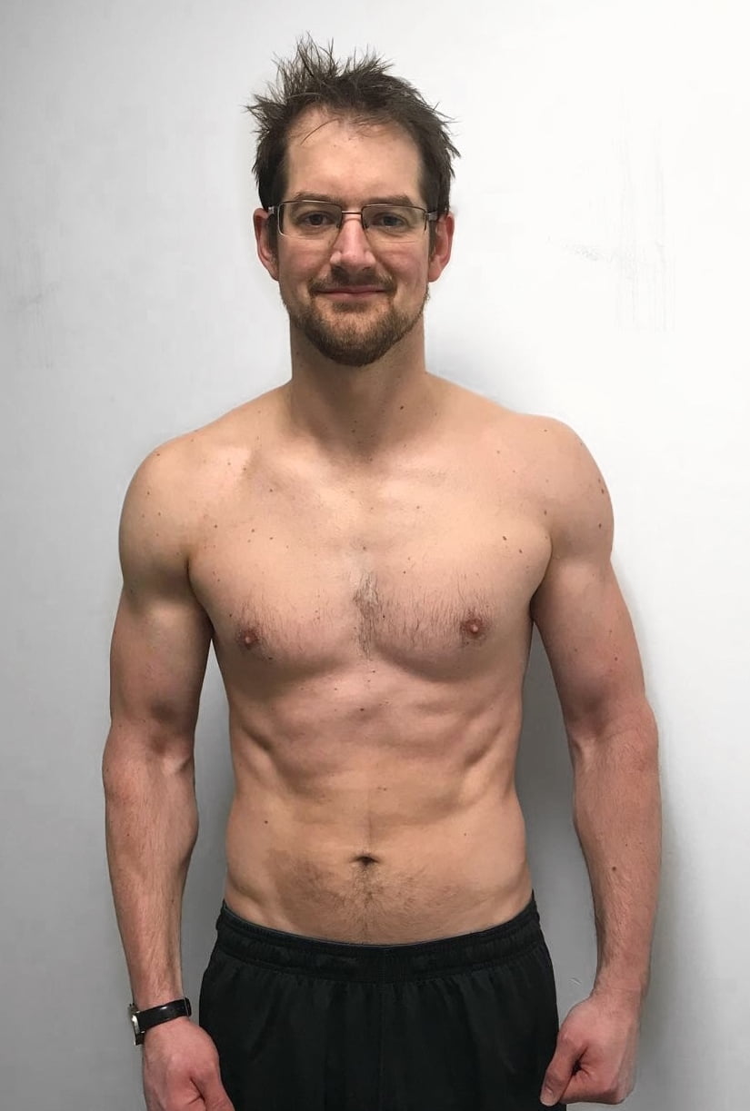 Female body transformation after photo showing muscle definition Roar Fitness
