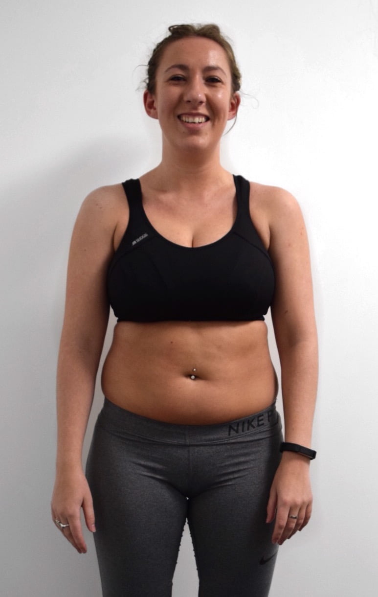 Female before after transformation at Roar Fitness