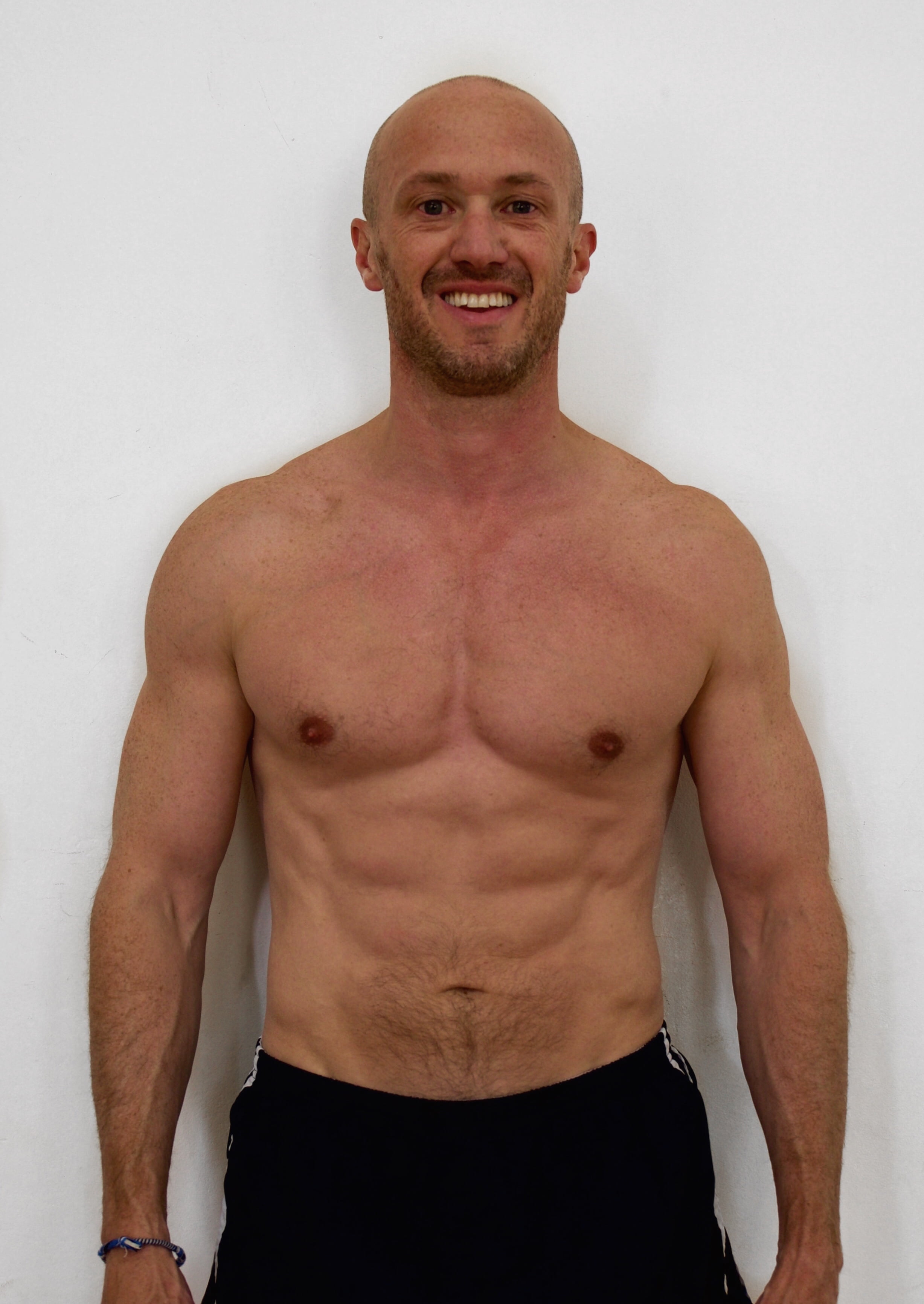 Male body transformation after photo at Roar Fitness