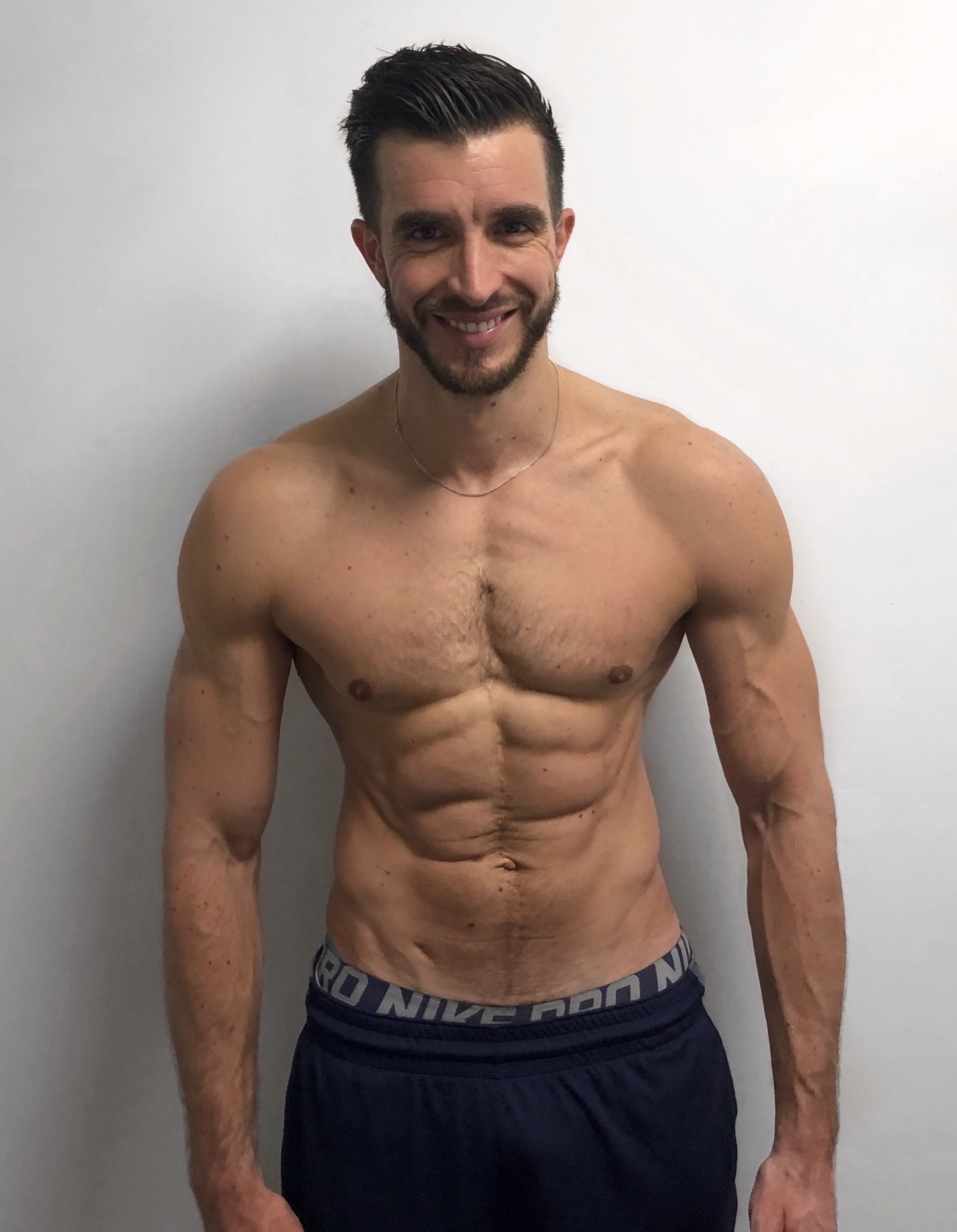 Male body transformation after photo at Roar Fitness
