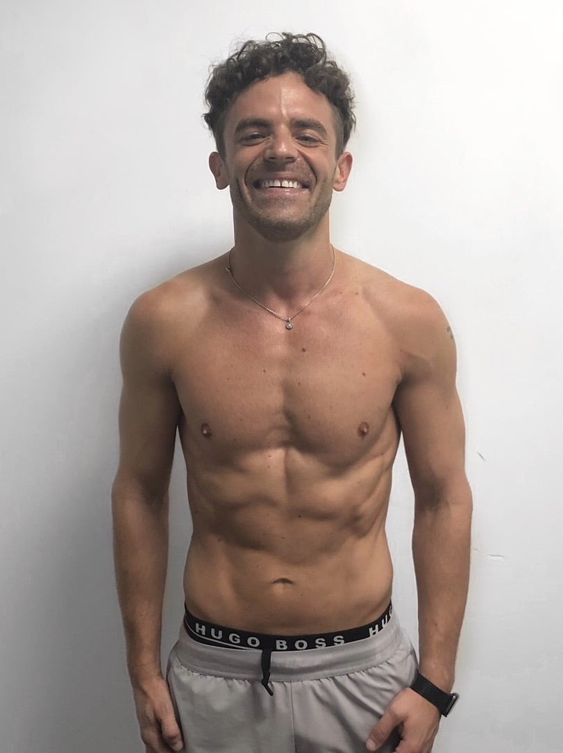 Male body transformation after photo Roar Fitness London training