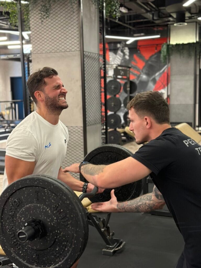 Personal training session at Roar Fitness Dubai