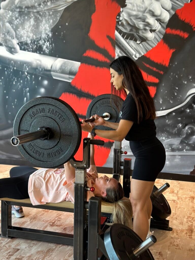 Personal training coaching session at Roar Fitness Dubai premium studio