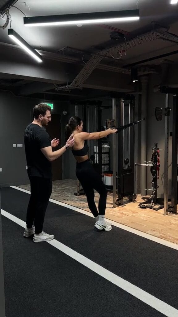 Female transformation result at Roar Fitness Dubai body transformation studio